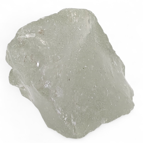 Clear Art Glass Cullet Glowing Manganese Translucent Slag Glass #4GX73 - Picture 4 of 7